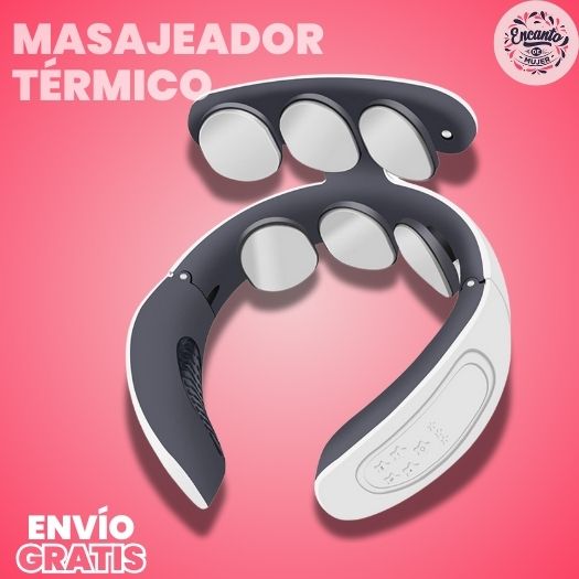 Masajeador térmico de columna cervical con 6 cabezales de masaje